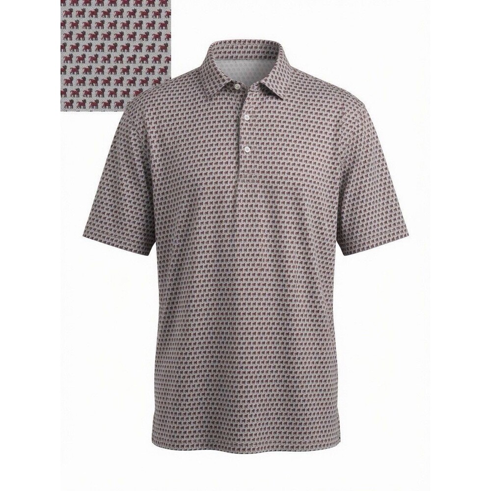 Onward Reserve UGA Performance Polo Shirt Mens Sz XL Gray Bulldogs Georgia EUC